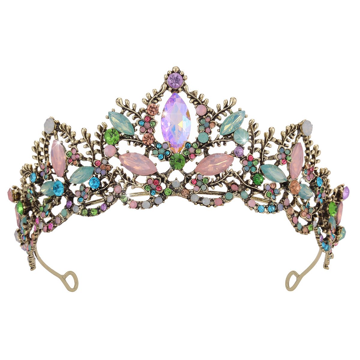 New High End Luxury Crystal Bridal Headdress Alloy Crown Wedding Hair Accessories Banquet Evening Hair Crown_ipsvogv.com