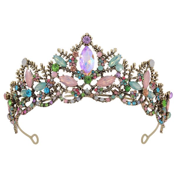 New High End Luxury Crystal Bridal Headdress Alloy Crown Wedding Hair Accessories Banquet Evening Hair Crown_ipsvogv.com