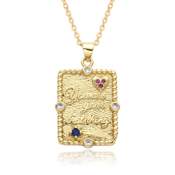 Pendant Retro Cross Bible Brass Gold Plated Pendant INS Necklace Spot_ipsvogv.com