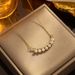 Chinese Style Freshwater Pearl Necklace, Light Luxury, Niche, Smiling Design, Fashionable Collarbone Chain, Internet_ipsvogv.com