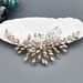 Headwear Elegant Handcrafted Crystal Hair Comb With Rhinestones - Perfect For Weddings, Parties, And Special Occasions_ipsvogv.com