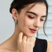 Gold-Plated Copper Classic Light Luxury High-End Simple Metal Bean Earrings For Women S Silver Needle Elegant_ipsvogv.com