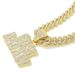 Diamond Studded FASTMONEY Spliced Letter Pendant Necklace, Trendy Hip-hop Style Rapper Outfit, Necklace Accessory_ipsvogv.com
