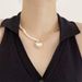 Love Rainbow Baroque Pearl Necklace, Niche Temperament, Heart-shaped Fashion Collarbone Chain, Female_ipsvogv.com
