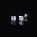 Daily Commuting Fat Square Moissanite Earrings Eagle Claw 0.6/1.5/2/2.5 Carat S925 Sterling Silver Earrings In Stock_ipsvogv.com