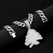 Fashionable Alloy Block Rock Sugar Diamond Creative Christmas Tree Pendant, Hip-hop Men's Niche Atmosphere Jewelry_ipsvogv.com