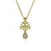 New Ins Style Hot Selling Fashion Personality Leaf Micro Inlay Female Pendant Necklace_ipsvogv.com
