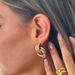 Unisex Fashion Personality Niche Earrings Cold Style Double Ring Earrings High End Cross Double Ring Hoop Earrings_ipsvogv.com