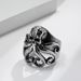 Jewelry retro old titanium steel octopus ring niche personality men's ring_ipsvogv.com