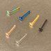 straight stainless steel five-pointed star nose nail nose nail curved stainless steel piercing jewelry_ipsvogv.com