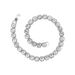 Men’s Jewelry Set Fashion Men's Square Glass 12mm Cuban Hand Necklace Rock Sugar Chain Hip Hop Style Trendy Men'sAlloy_ipsvogv.com