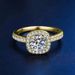 Classic High End Princess Square Bag Moissanite Wedding Engagement Female Ring Valentine's Day Gift Ring_ipsvogv.com