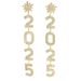New light luxury style women's inlaid with personality 2025 snowflake niche design earrings_ipsvogv.com