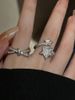 Love And Crossed Zircon Female Instagram, Niche Design, Index Finger Ring, Light Luxury, Exquisite Opening Ring_ipsvogv.com