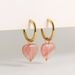 Women’s Jewelry Set Fashion New Fashion Simple Light Luxury Earrings Personality Earrings Jewelry Gold Natural Stone Love Pendant Earrings_ipsvogv.com