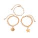 Ins Wind Sea Star Shell Pearl Chain Bracelet Design Sense Love Bow Pendant Handmade_ipsvogv.com