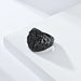 Retro style cross titanium steel ring ring stone pattern niche personality accessories_ipsvogv.com