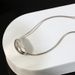 Sterling Silver Lovesick Bean Silver Beanie Necklace INS Style Blogger Niche Electroplated RH-plated Tide Neck Chain_ipsvogv.com