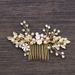 Hair Accessories Golden Leaf Hair Comb Bridal Hair Accessories Plug Comb Wedding Accessories Dress Accessories Bridal Accessories_ipsvogv.com