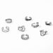 Hot Selling New Ring Fashion Cross Chain Engraved Pattern Glossy Floral Leaves 12 Piece Set_ipsvogv.com