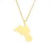 Hot Selling Stainless Steel Family Style Kurdistan Map Necklace Geometric Pendant Accessories New Product_ipsvogv.com