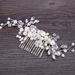 New Pearl Hair Comb White Crystal Headdress Banquet Hair Wedding Dress Accessories Bride Headdress Comb_ipsvogv.com