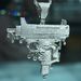 Hip Hop Submachine Pendant, Pistol Machine Gun Punk Cool Copper Inlaid Zircon Necklace, Hip-hop Pendant_ipsvogv.com