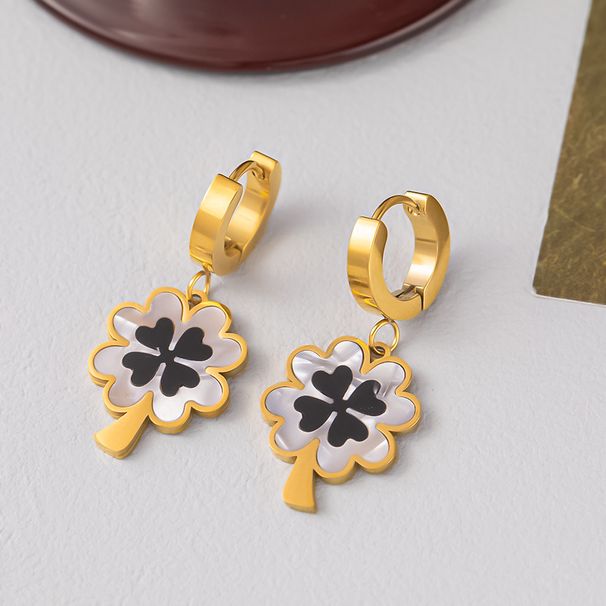New Personalized Niche Design With Stainless Steel Flower Earrings Earrings, Stylish And Fashionable Ear Buckles For_ipsvogv.com