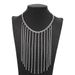 Fashionable Fringed Necklace, Simple Geometric Diamond-like Necklaces, And A Niche Design Necklace With Elegant Charm_ipsvogv.com