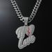 New Love Diamond Pendant Hip Hop Street Hot Selling Men's Necklace Accessories_ipsvogv.com