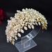Heavy Handmade Headdress Bridal Headband Crystal Pearl Wedding Hair Style Headband Hair Accessories Earrings_ipsvogv.com
