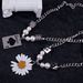 National Tide Spring And Summer New Pearl Dice Letter Design Titanium Steel Spade A Necklace High Street Style Men And Women Accessories_ipsvogv.com