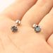 5mm Round Zircon Earrings Grasping Zirconium Earrings Small Earrings Stainless Steel Body Piercing Jewelry_ipsvogv.com
