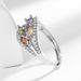 New Japanese And Korean Light Luxury Style Personalized Index Finger Colorful Treasure Female Trendy Internet Celebrity_ipsvogv.com