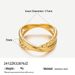 titanium steel ins niche simple versatile rope braided ring high end design gold plated jewelry_ipsvogv.com
