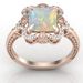 Sanjie's New Rose Gold Inlaid Square Ring For Women's Fashion Show, Colorful Jewelry_ipsvogv.com