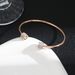 Titanium Steel Women's G-letter Double Cylinder Mud Drill Opening Bracelet, Threaded Band With Drill, Hand Jewelry_ipsvogv.com
