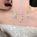 Princess~Starry Sky, Banquet Tassel, Zircon Necklace, ! Women's Light Luxury, High End, Stacked Clavicle Chain, Exquisite_ipsvogv.com