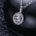 Live broadcast of 2-carat high carbon diamond necklace for women with hearts eight arrows round bag pendant and_ipsvogv.com