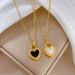 【 Full body titanium steel 】 Love shell personality minimalist in the stove, genuine gold necklace, female ins net red_ipsvogv.com