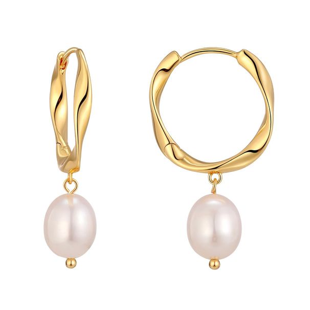 Women’s Jewelry Set Fashion Hot Selling Real Gold Brass Electroplating Fresh Small Oval Pearl Pendant Ladies Light Luxury Style Earrings_ipsvogv.com