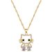 【 】 Straw Sky Little Cat Light Luxury Temperament Gorgeous Full Diamond Necklace Women's Versatile Clavicle Titanium_ipsvogv.com