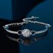 Sterling Silver Platinum Plated Bracelet D Color Moissanite Half Bracelet Round Bag Simple Atmospheric Female Gift_ipsvogv.com