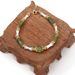 Bamboo Peridot Shell Round Beads Natural Stone Bracelet Necklace Set Female Adjustable_ipsvogv.com