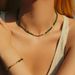 Women's Jewelry Set Fashion Emerald Broken Silver Necklace Light Luxury Emerald Clavicle Necklace Does Not Fade Female All Match High End Jewelry_ipsvogv.com