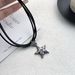 Women's Jewelry Set Fashion Star Pendant Necklace Hip Hop Sweet Cool Hot Girl Sweater Chain Niche Accessories Black Leather Rope Choker Clavicle Chain_ipsvogv.com