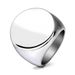 Women's Jewelry Stainless Steel Polished Surface Laser Logo Ring 22MM Round Polished Simple Fashion Titanium Steel Ring_ipsvogv.com