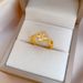 【 Real Gold Plating 】 Open Women's Lucky Grass Fashion Index Finger Ring with Net Red Same Simple and Cool Style_ipsvogv.com