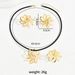 New Fashion Women's Earnail Index Finger Ring Set Hip Hop Rotating Flower Necklace Versatile Jewelry_ipsvogv.com