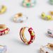 Women’s Jewelry Set Fashion Fashionable And Simple Colorful Flower Earrings Copper Plated With Real Gold All Match Earrings Oil Drop Ear Buckles_ipsvogv.com